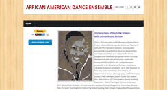 Desktop Screenshot of africanamericandanceensemble.org