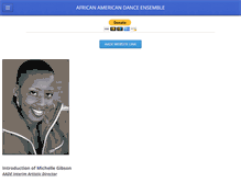 Tablet Screenshot of africanamericandanceensemble.org